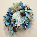 Birdhouse Hydrangea Deco Mesh Wreath
