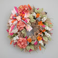 Coral & Orange Harvest Deco Mesh Wreath