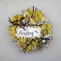 Bee Happy Deco Mesh Wreath