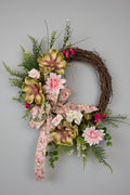 English Garden Grapevine Wreath