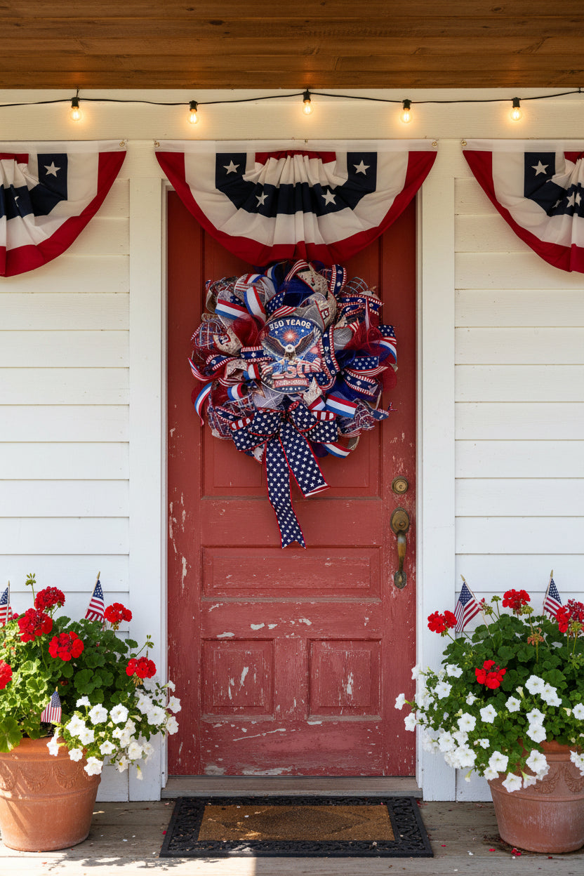 America 250 Years 1776-2026 Bald Eagle Wreath