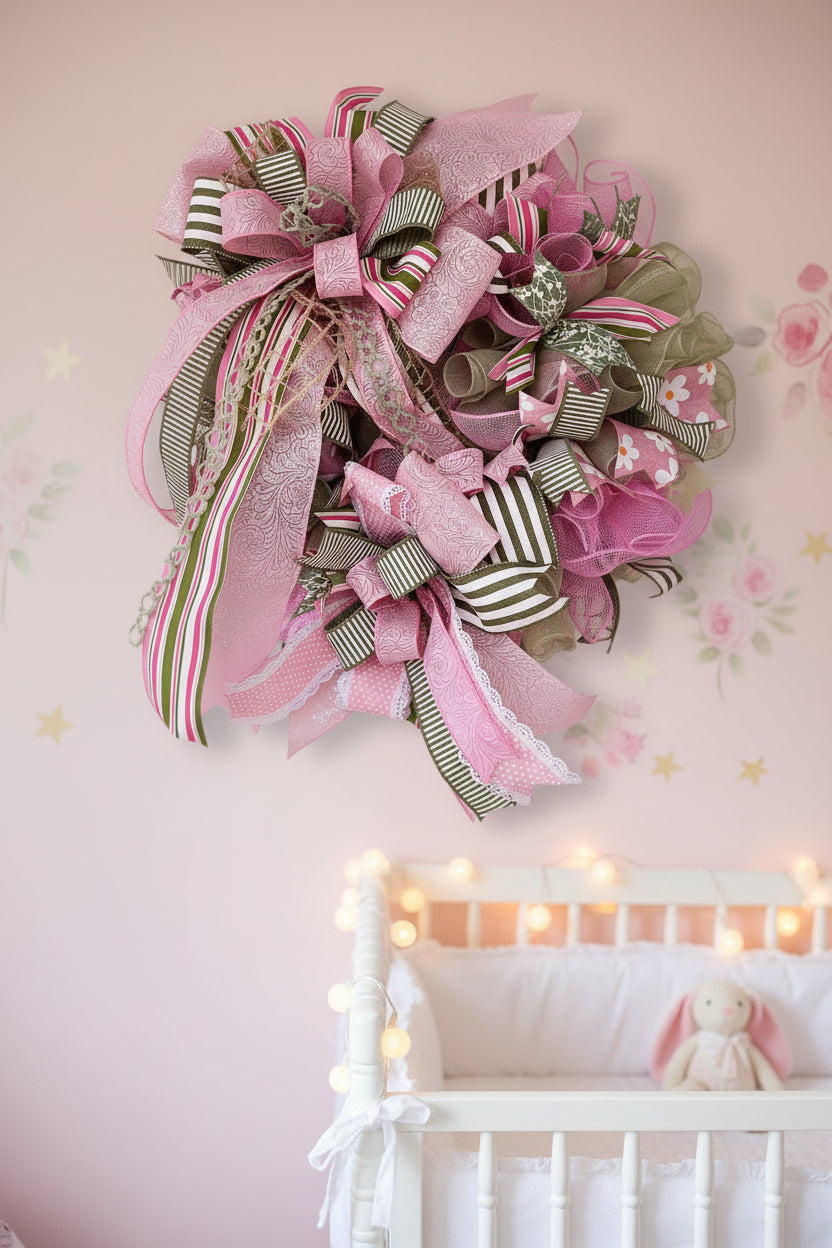 Blush & Olive Romance Wreath