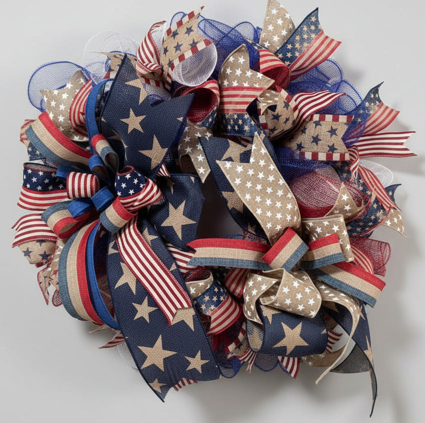 American Stars Patriotic Wreath