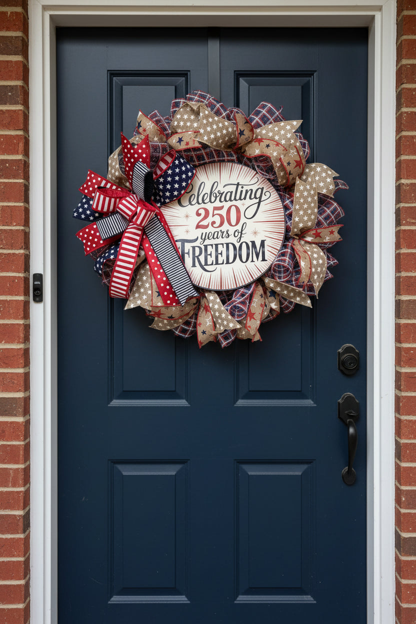 Celebrating 250 Years of Freedom Wreath