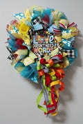 Love Doesn't Need Words Autism Awareness Wreath