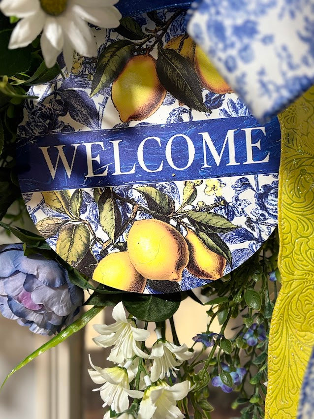 Lemon Welcome Wreath