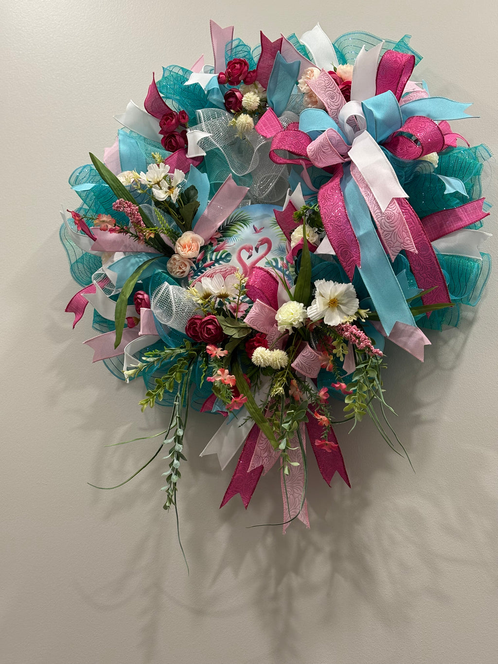 Flamingo Paradise Wreath