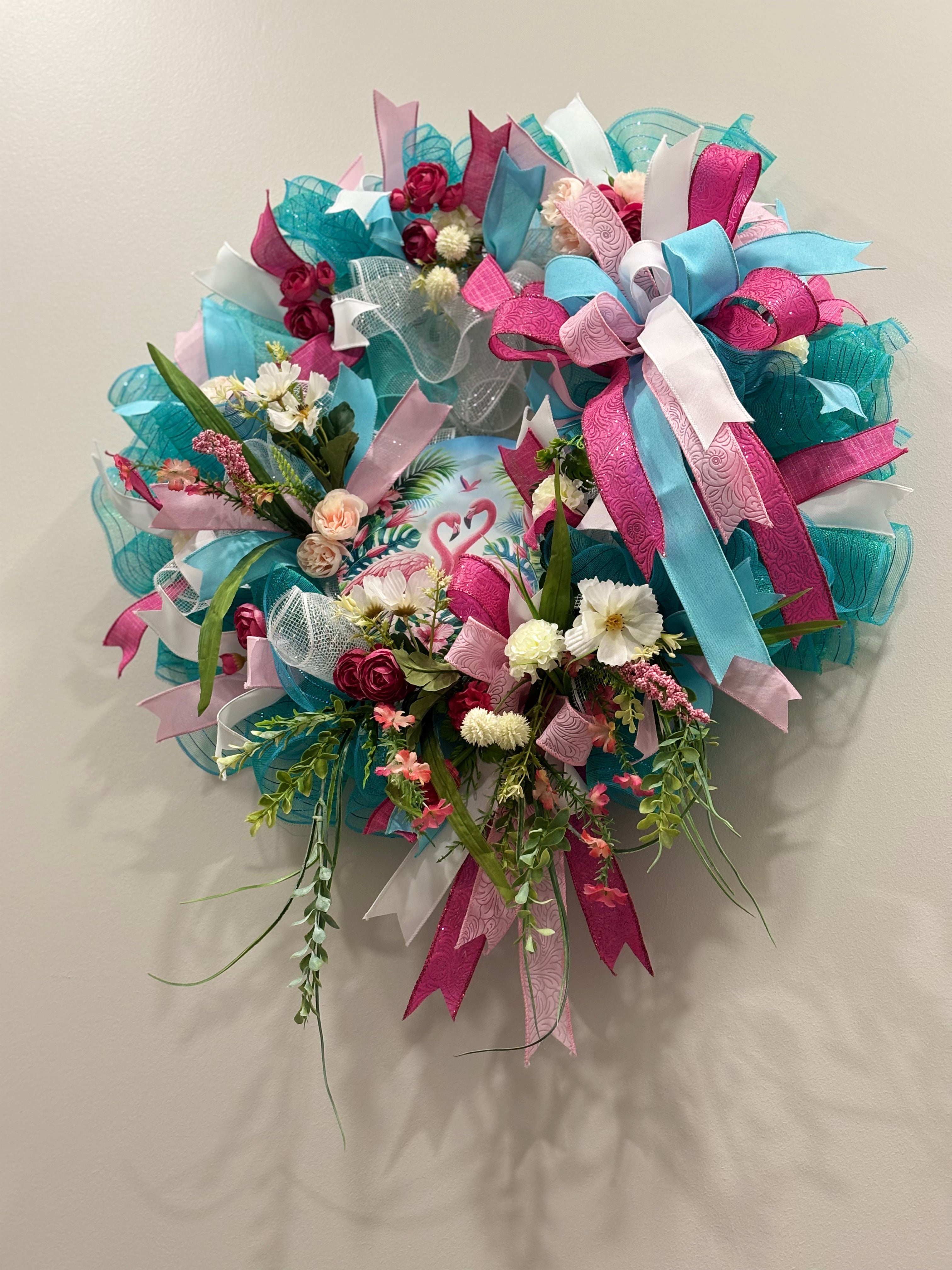 Flamingo Paradise Wreath