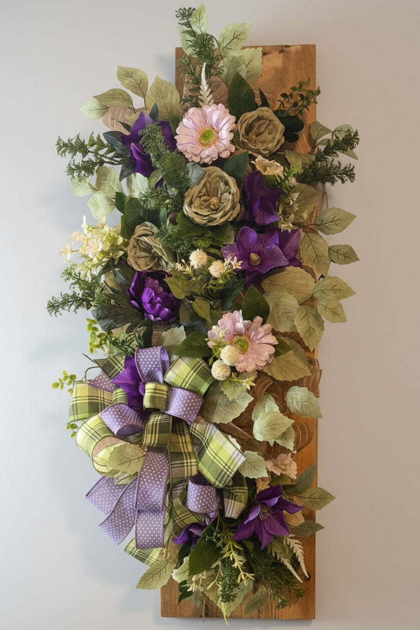 Purple Garden Swag
