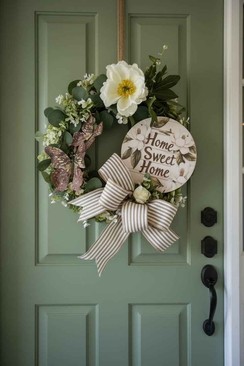 Home Sweet Home Eucalyptus Wreath