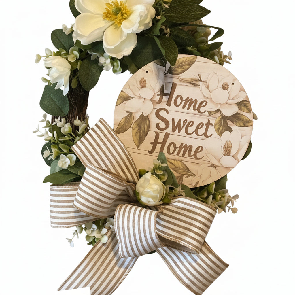 Home Sweet Home Eucalyptus Wreath