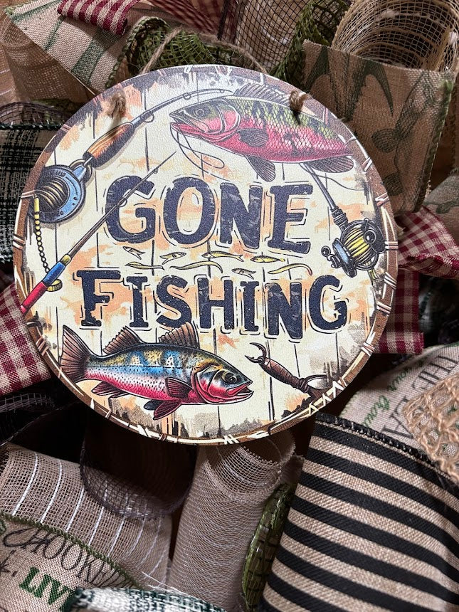 Gone Fishing Wreath