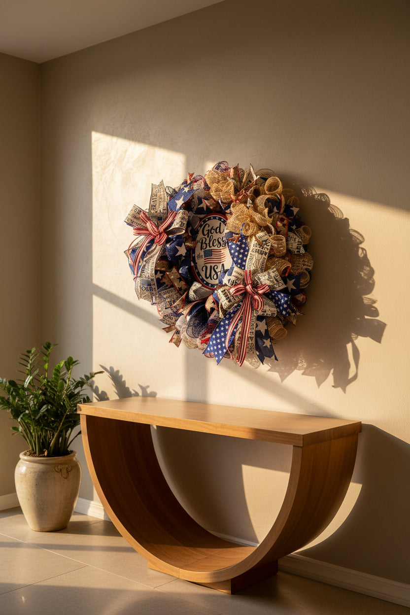 God Bless the USA Wreath