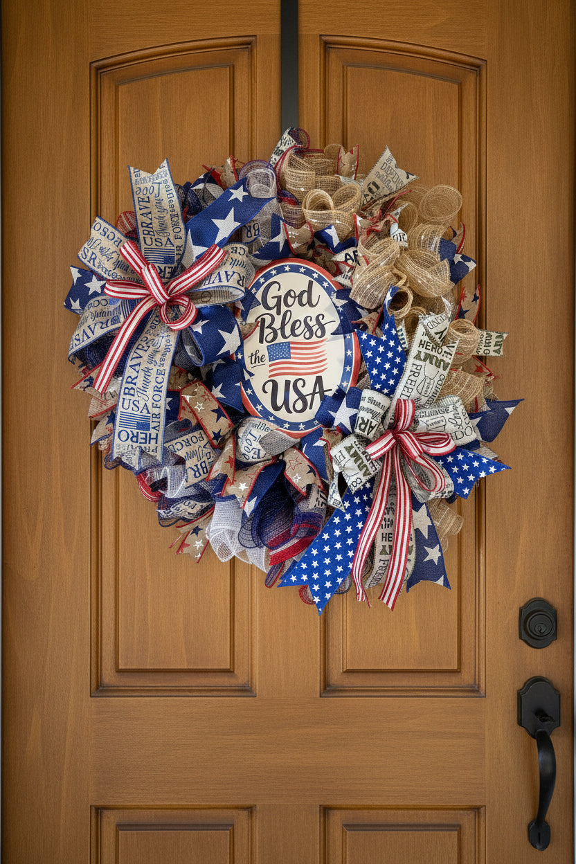God Bless the USA Wreath