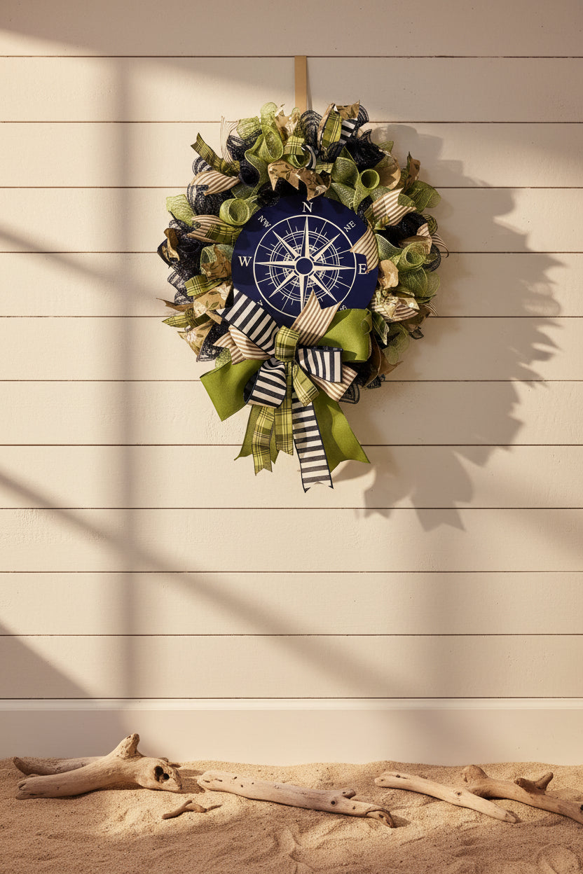 Nautical Compass Wreath