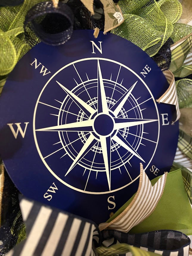 Nautical Compass Wreath
