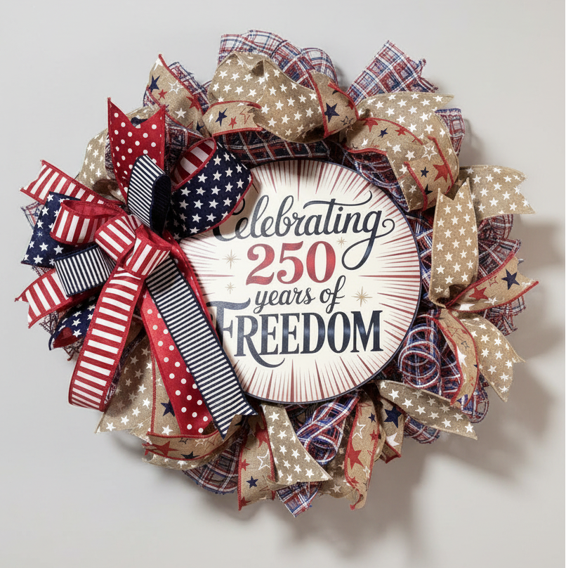 Celebrating 250 Years of Freedom Wreath