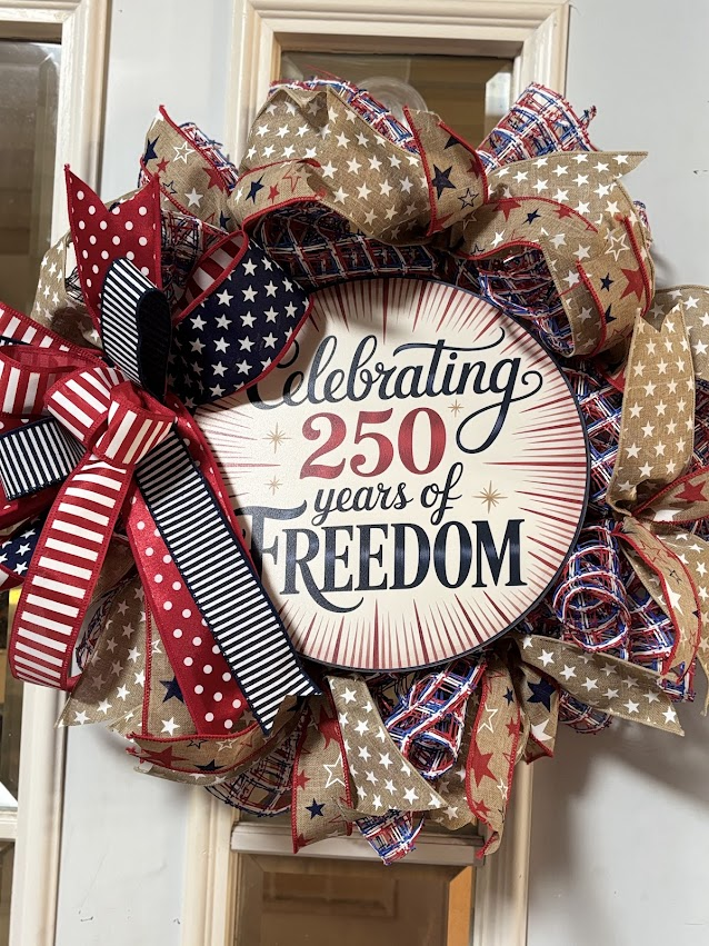 Celebrating 250 Years of Freedom Wreath