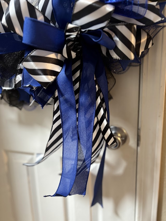 Back the Blue Thin Blue Line Wreath