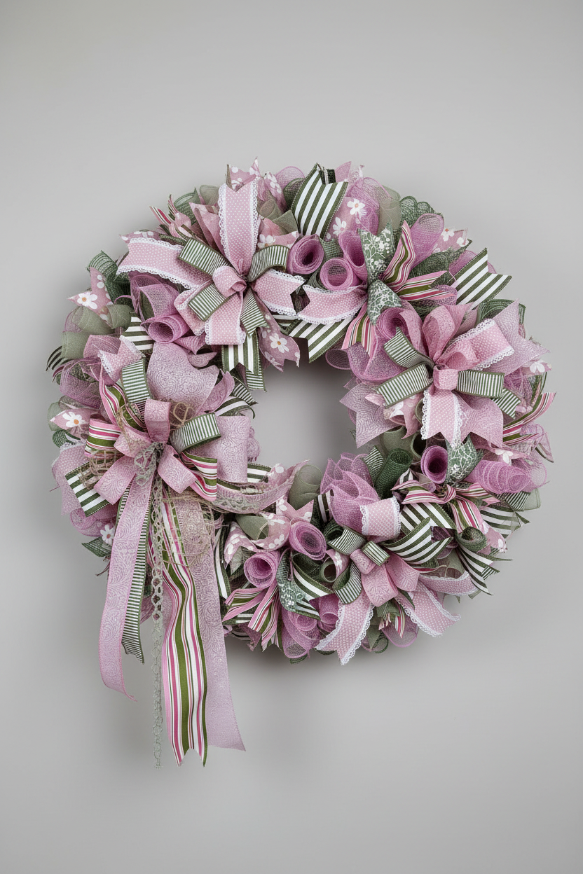 Blush & Olive Romance Wreath