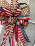Vintage Stars & Stripes Patriotic Bow