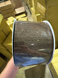 4" Chocolate Brown Embossed Glitter Ribbon - 3 Yard Bundle