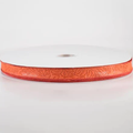 7/8" Burnt Orange Floral Embossed Glitter Ribbon - 3 Yard Bundle