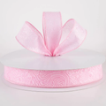 1.5" Baby Pink Floral Embossed Ribbon - 3 Yard Bundle